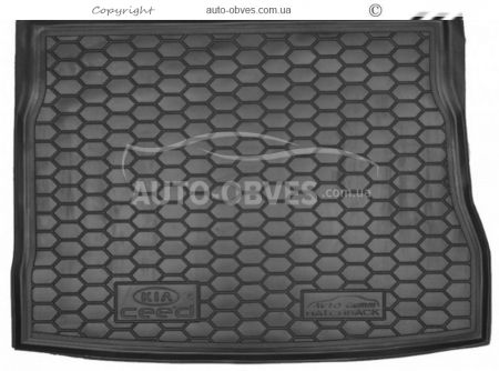 Trunk mat Kia Ceed ED hatchback 2006-2010 - type: polyurethane фото 0