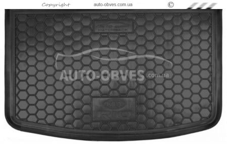 Cargo mat Kia Rio xb, TOP with organizer 2015-2017 - type: polyurethane фото 0