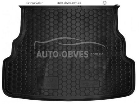 Коврик в багажник Kia Rio седан 2015-2017 - тип: полиуретан фото 0