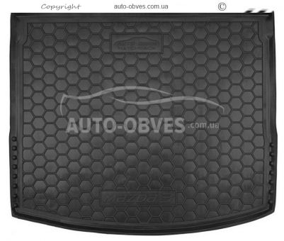 Коврик в багажник Mazda 3 хб 2016-2019 - тип: полиуретан фото 0