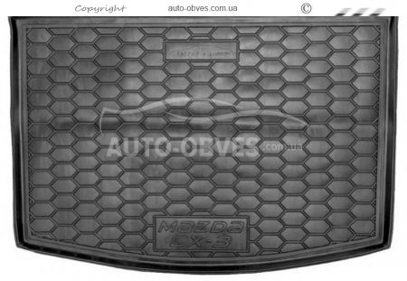 Cargo mat Mazda CX3 2017-... - type: polyurethane фото 0