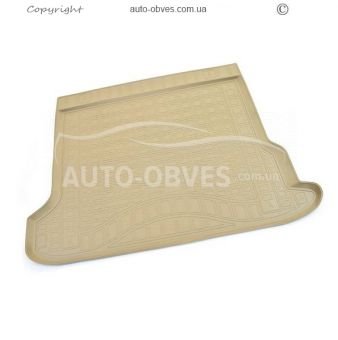 Trunk mat Toyota Prado 150 5 seats 2014-2018 - type: model, color: beige фото 0
