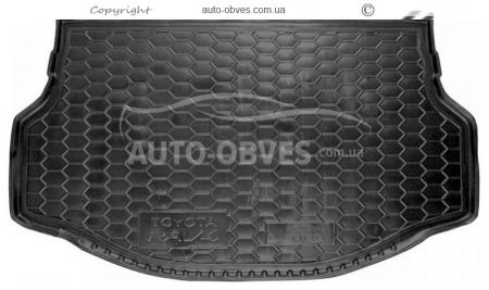 Trunk mat Toyota Rav4 2016-2019 hybrid - type: polyurethane фото 0