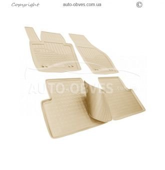 Floor mats Audi Q3 8U 2011-2014 - type: set, model, color: beige фото 0