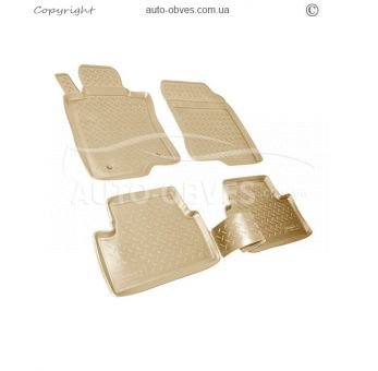 Floor mats Honda Accord VIII 2008-2012 - type: set, model, color: beige фото 0