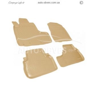 Floor mats Honda CRV RE5 2007-2012 - type: set, model, color: beige фото 0