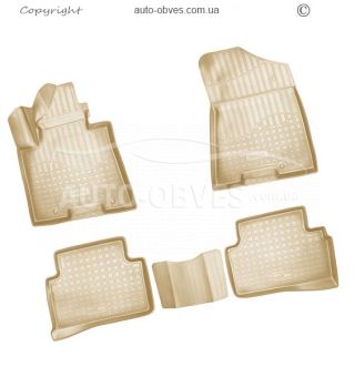 Rugs Hyundai Tucson TL 2015-2019 - type: set, model, color: beige фото 0