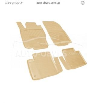 Floor mats Mercedes GL X166 - type: set, model, color: beige фото 0