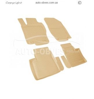 Floor mats Mercedes ML350 - type: set, model, color: beige фото 0