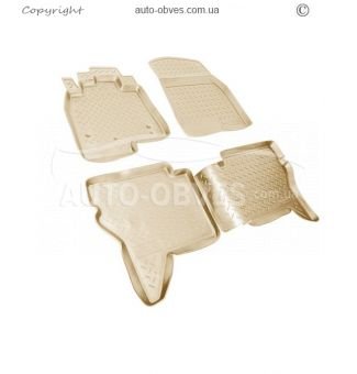 Mats Mitsubishi Pajero IV 2007-2019 - type: set, model, color: beige фото 0