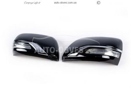 Covers for mirrors with repeater Toyota Land Cruiser 200 - type: style 2016 фото 0