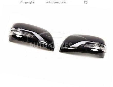 Covers for mirrors with repeater Toyota Land Cruiser 200 - type: style 2016 фото 1