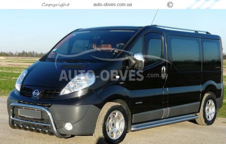 Хромированные накладки на зеркала Nissan Primastar abs пластик фото 2