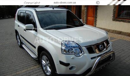 Running boards Nissan X-Trail t31 - Style: BMW v3 фото 2