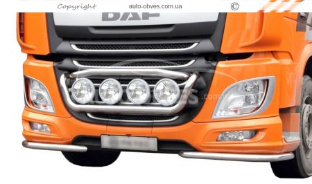Front bumper protection corners DAF XF euro 6 - additional service: installation of diodes фото 0