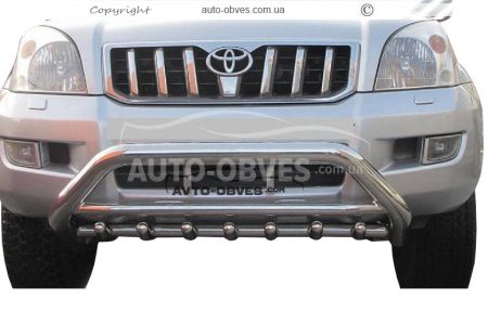 Front bar Toyota Prado 120 - type: standard фото 0