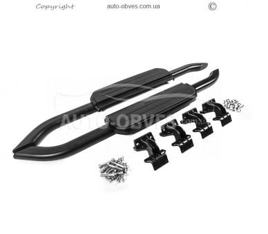 Side sills Land Rover Defender 2019-... - type: oem black for short body version photo 0
