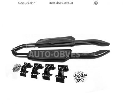 Side sills Land Rover Defender 2019-... - type: oem black for short body version photo 1