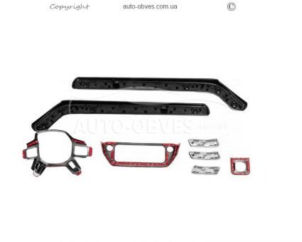Накладки в салон Land Rover Defender 2019-… - type: колір чорний фото 2