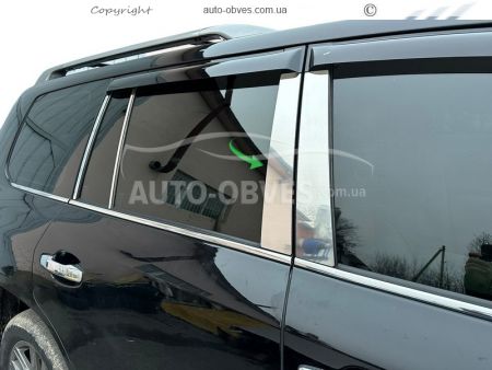 Накладки на стойки дверные Lexus LX 570 фото 0