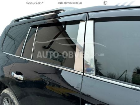 Накладки на стойки дверные Lexus LX 570 фото 1
