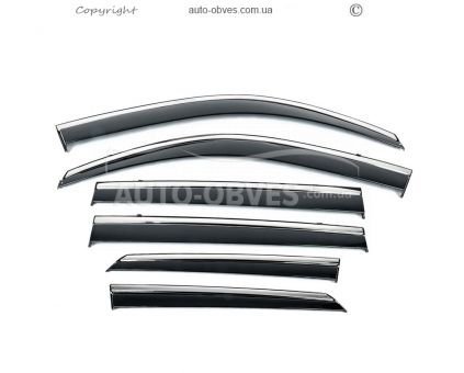 Chrome wind deflectors Lexus GX460 - type: 6 pcs фото 0