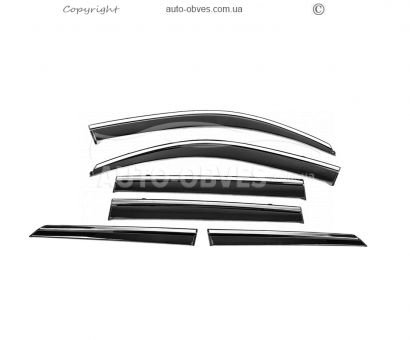 Chrome wind deflectors Lexus GX460 - type: 6 pcs фото 3