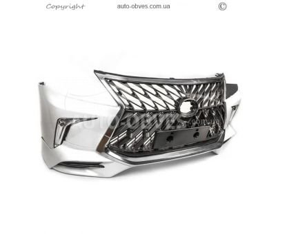 Front bumper for Lexus LX570, 450d 2008-2015 - type: restyling style white фото 1