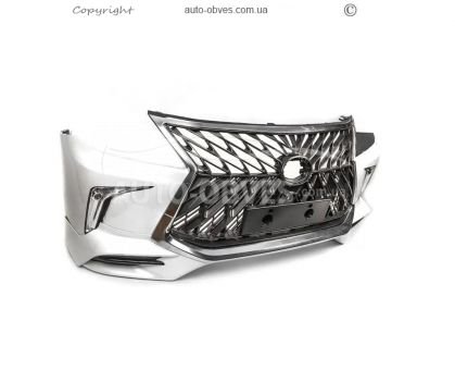Front bumper for Lexus LX570, 450d 2008-2015 - type: restyling style black фото 1