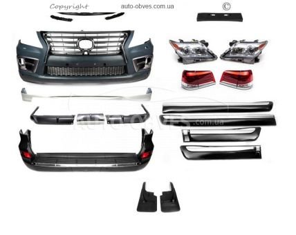 Комплект обвесов Lexus LX570, 450d - тип: комплект рестайлинга 2007-2012 на 2012-2015 f-sport фото 0