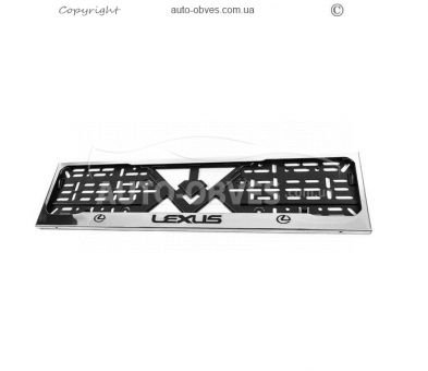 Рамка номерного знаку з лого Lexus фото 0