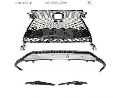 Передня спідниця та грати Lexus RX - тип: F-Sport 2015-2019 фото 0