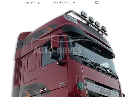 Roof headlight holder DAF XF euro 5 service: installation of diodes фото 3