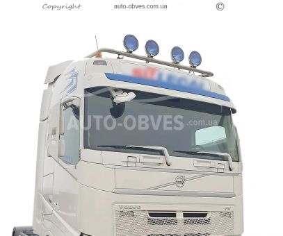 Holder for headlights on the roof of Volvo FH euro 6, service: installation of diodes фото 6