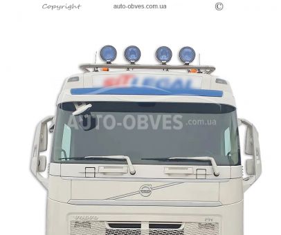 Holder for headlights on the roof of Volvo FH euro 6, service: installation of diodes фото 7