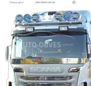 Scania G roof headlight holder, service: installation of diodes фото 2