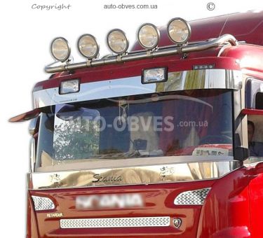 Trimach for headlights on Scania Poof - type: low roof фото 0