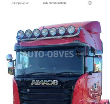 Scania G roof headlight holder, service: installation of diodes фото 0