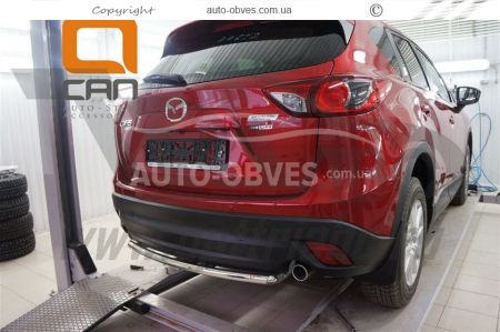 Rear bumper protection Mazda CX5 - type: single pipe d:50 mm фото 2