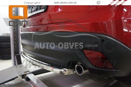 Rear bumper protection Mazda CX5 - type: single pipe d:50 mm фото 3