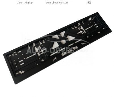 License plate frame for MAN - 1 pc color: black фото 0