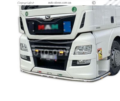 Front bumper protection MAN TGX, TGS euro 6 - additional service: installation of diodes, on order 5d photo 0