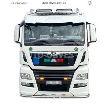 Front bumper protection MAN TGX, TGS euro 6 - additional service: installation of diodes, on order 5d photo 2