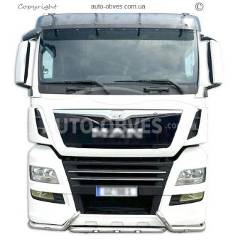 Защита переднего бампера MAN TGX, TGS euro 6 - доп услуга: установка диодов фото 9