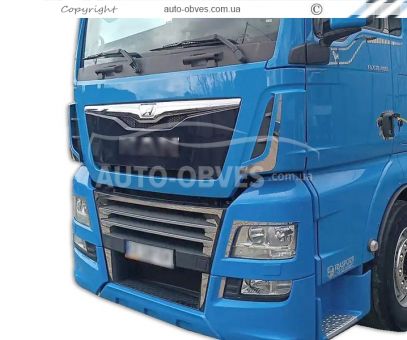 Накладки на повітрезабірники MAN TGX евро 6 - тип: 2 шт v3 фото 1
