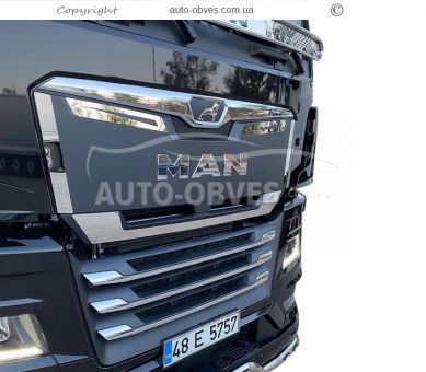 Накладки на решітку MAN TGX 2020-… фото 7