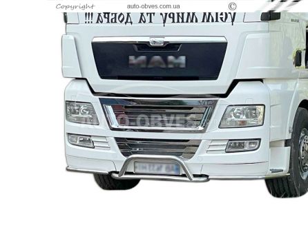 Front bumper protection MAN TGX, TGS Front bar + corners - additional service: installation of diodes фото 0