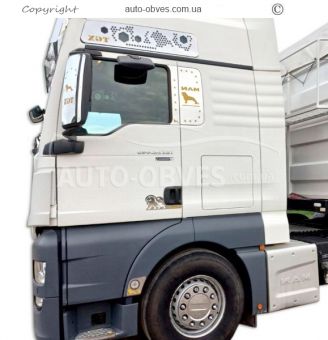 Накладки на дзеркала MAN TGX - тип: нержавійка фото 11