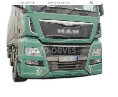 Накладки на радиаторную решетку MAN TGX euro 6 - тип: нижняя фото 1