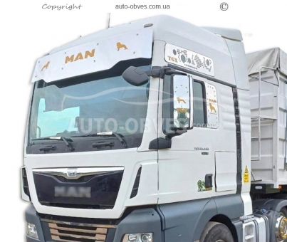 Накладки на дзеркала MAN TGX - тип: нержавійка фото 9